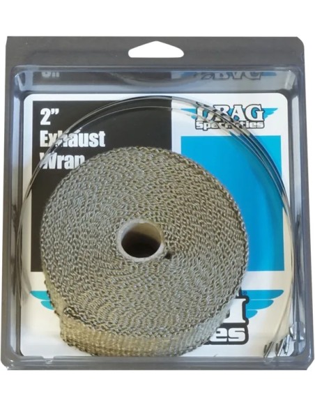 DRAG SPECIALTIES Hitzeschilde - WRAP EXH KIT 2X25 BRONZE