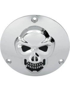 Chrom 3-D Skull Derby-Deckel