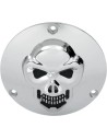 Chrom 3-D Skull Derby-Deckel