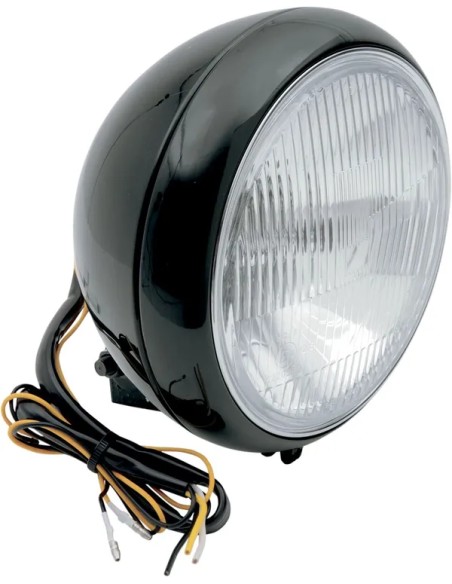 DRAG SPECIALTIES Scheinwerfer - HEADLIGHT 7 SMTH BLK