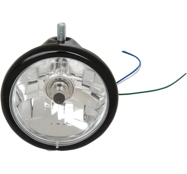 DRAG SPECIALTIES Scheinwerfer - HEADLIGHT 5.75 BLK TOP MT