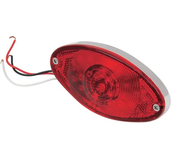 DRAG SPECIALTIES Rück- und Bremslichter - TAILLIGHT CATEYE LED RED