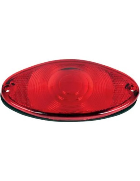 DRAG SPECIALTIES Rück- und Bremslichter - LENS W/GASKET CATEYE RED