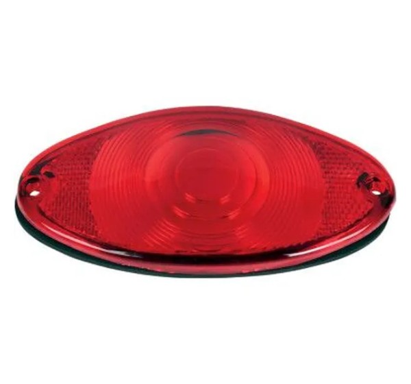 DRAG SPECIALTIES Rück- und Bremslichter - LENS W/GASKET CATEYE RED