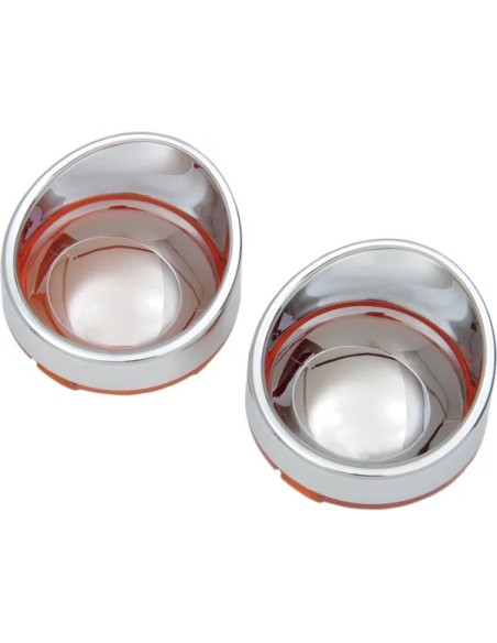 DRAG SPECIALTIES Blinker - BEZEL T/S VISOR AMBR/MIR