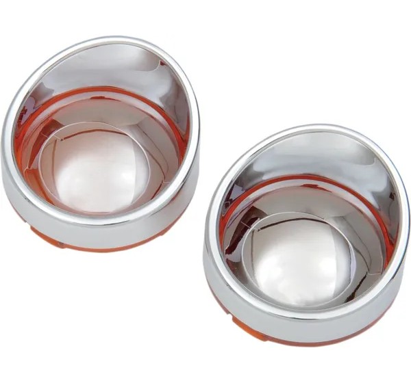 DRAG SPECIALTIES Blinker - BEZEL T/S VISOR AMBR/MIR