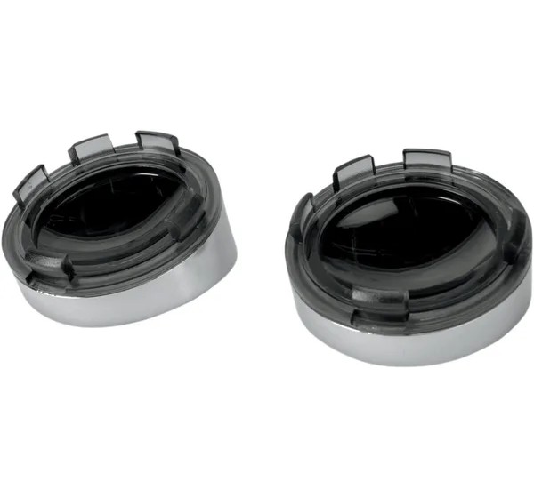 DRAG SPECIALTIES Blinker - BEZEL T/S VISOR SMK/MIR LENS