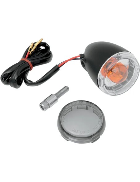DRAG SPECIALTIES Blinker - LIGHT T/S UNIV F BLK/SMK