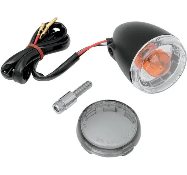 DRAG SPECIALTIES Blinker - LIGHT T/S UNIV F BLK/SMK