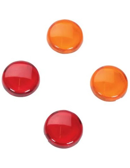DRAG SPECIALTIES Abdeckungen & Halterungen - LENS KIT AMB/RED MINI-DUE
