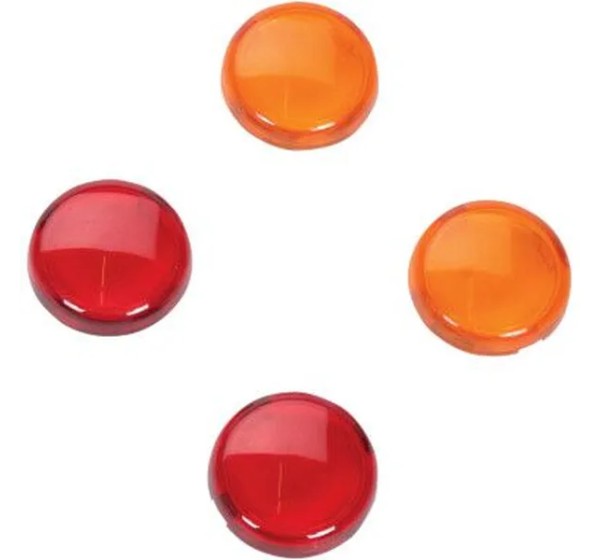 DRAG SPECIALTIES Abdeckungen & Halterungen - LENS KIT AMB/RED MINI-DUE