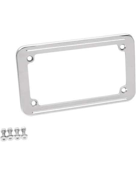 DRAG SPECIALTIES Kennzeichen - FRAME LIC. 4X7 CHR