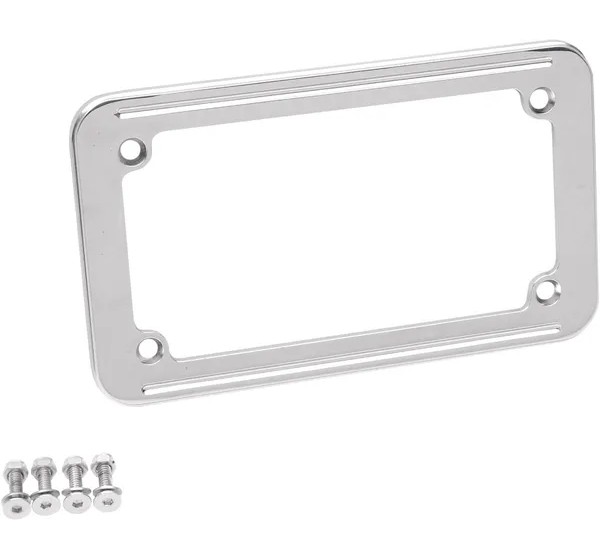 DRAG SPECIALTIES Kennzeichen - FRAME LIC. 4X7 CHR