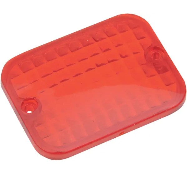 DRAG SPECIALTIES Montagematerial & Zubehör - LENS REPL RECTANGULAR RED