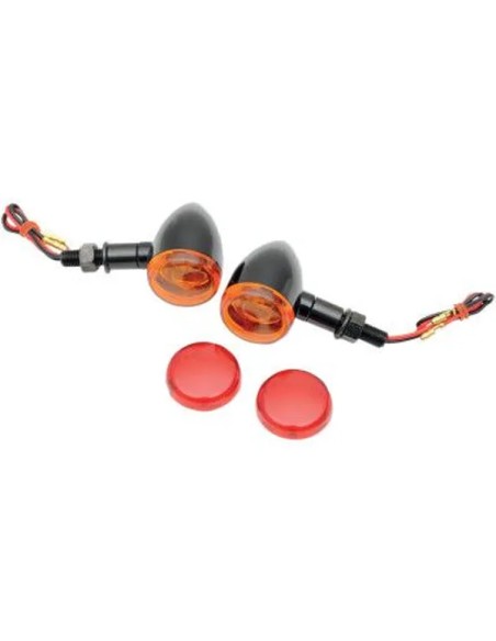 DRAG SPECIALTIES Blinker - LIGHT MINI-DEUCE BLK AMBR