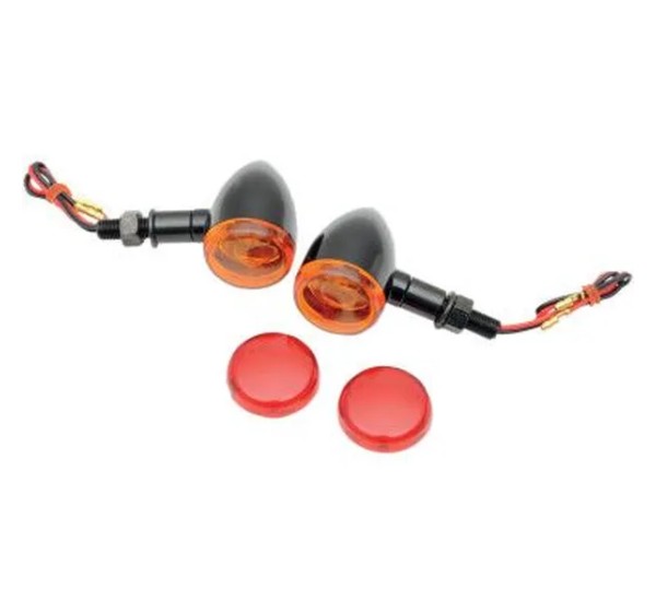 DRAG SPECIALTIES Blinker - LIGHT MINI-DEUCE BLK AMBR