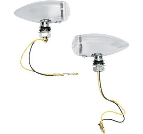 DRAG SPECIALTIES Blinker - SMOOTH BULLET LED CLEAR