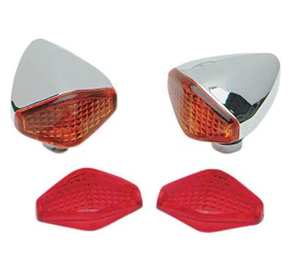 DRAG SPECIALTIES Abdeckungen & Halterungen - DIAMOND LIGHTS SINGLE FIL