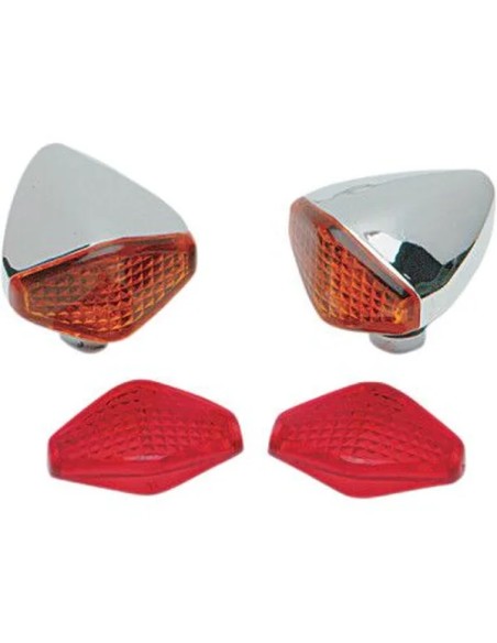 DRAG SPECIALTIES Blinker - AMB LENS F/MINIDIAMOND LT