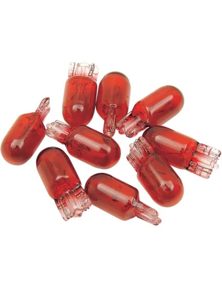 DRAG SPECIALTIES Glühbirnen - BULB RED 5W T10 10PK