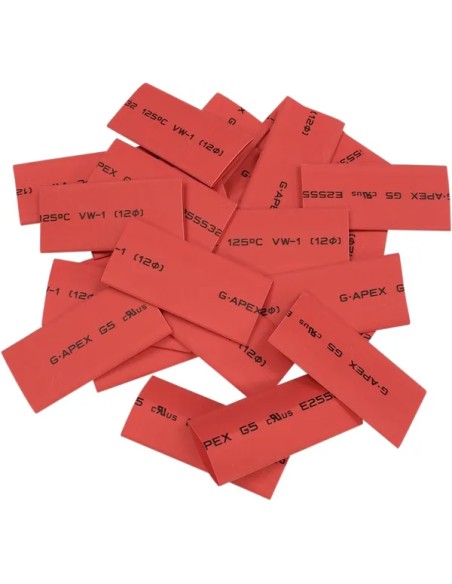 DRAG SPECIALTIES Batterien - TUBE HT SHRK RED 25PK
