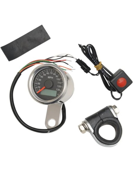 DRAG SPECIALTIES Tachometer & Drehzahlmesser - SPEEDOMETER 1.87BLK PRO