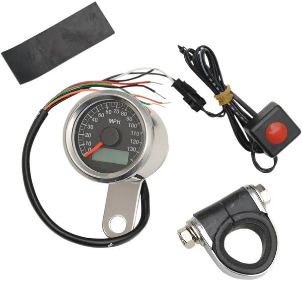 DRAG SPECIALTIES Tachometer & Drehzahlmesser - SPEEDOMETER 1.87BLK PRO