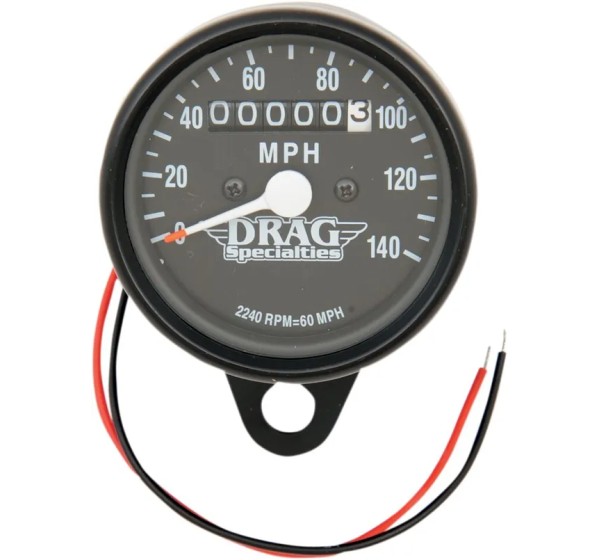 DRAG SPECIALTIES Tachometer & Drehzahlmesser - SPEEDO BLK 2240: BLK FACE