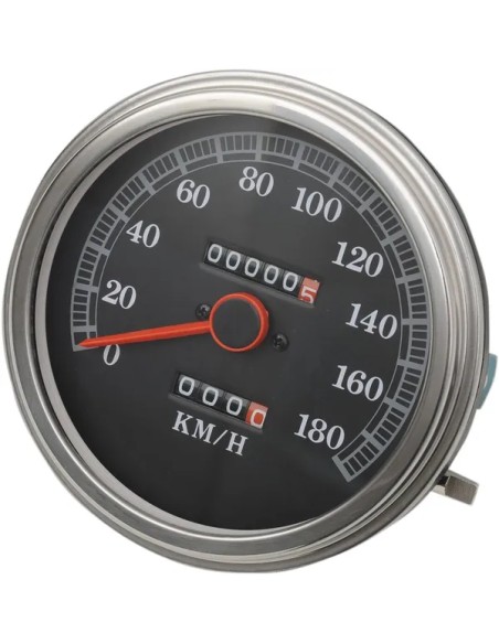 DRAG SPECIALTIES Tachometer & Drehzahlmesser - SPEEDO 2:1 89-95FACE KM/H