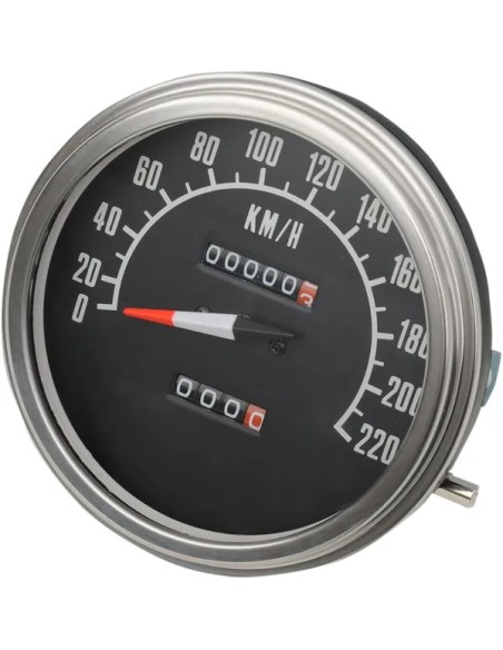 DRAG SPECIALTIES Tachometer & Drehzahlmesser - SPEEDO 2:1 68-84FACE KM/H