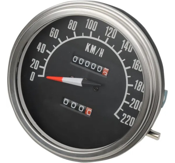 DRAG SPECIALTIES Tachometer & Drehzahlmesser - SPEEDO 2:1 68-84FACE KM/H