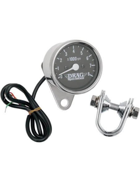 DRAG SPECIALTIES Anzeigeninstrumente - TACH 2.4 BLK LED LITE