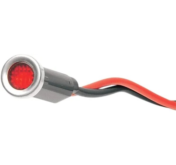 DRAG SPECIALTIES Zusatzbeleuchtung - LIGHT IND RED W/SS BEZ