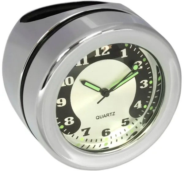 DRAG SPECIALTIES Anzeigeninstrumente - CLOCK CHR 1.25 BAR
