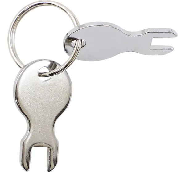 DRAG SPECIALTIES Montagematerial & Zubehör - KEYS REPL TEAR-DROP BOX