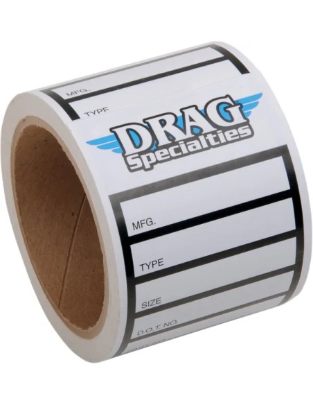 DRAG SPECIALTIES Werbeartikel - TIRE LABEL D/S 100PCS
