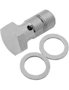 Verchromte Universal-Hohlschraube aus Stahl