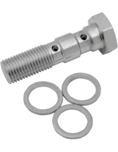 Verchromte Universal-Hohlschraube aus Stahl
