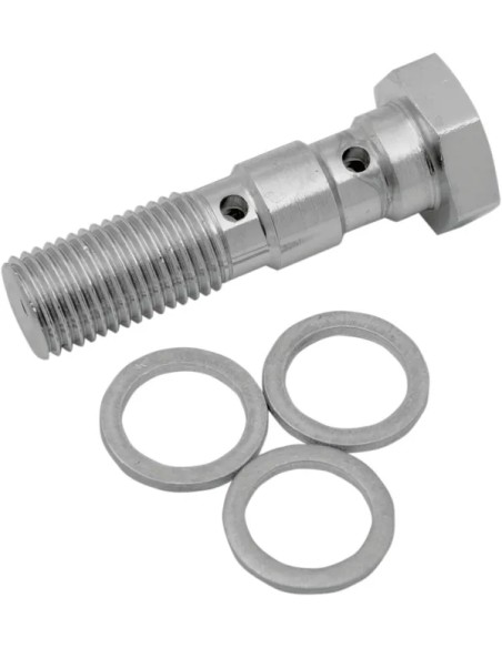 DRAG SPECIALTIES Montagematerial & Zubehör - BANJO BOLT 3/8-24 DUAL