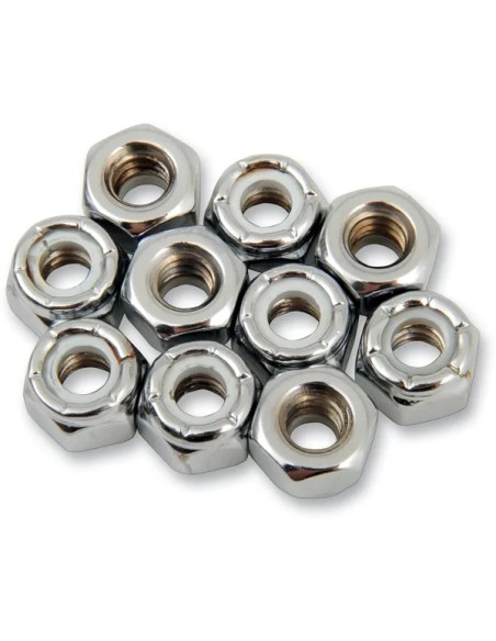 DRAG SPECIALTIES Allgemeines Zubehör - 1/4-20 CHR NYLON NUT