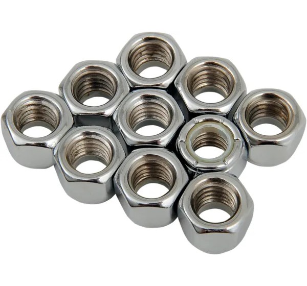 DRAG SPECIALTIES Allgemeines Zubehör - 3/8-16 CHR NYLON NUT