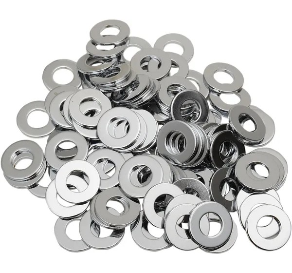 DRAG SPECIALTIES Montagematerial & Zubehör - 3/8 CHROME FLATWASHER