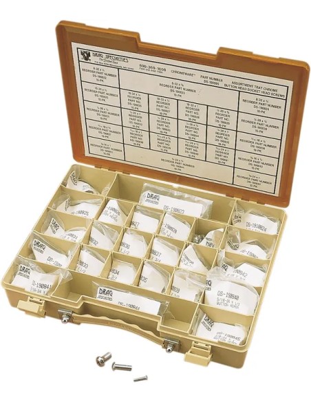 DRAG SPECIALTIES Montagematerial & Zubehör - BUTTON HEAD SCREW ASSTMNT
