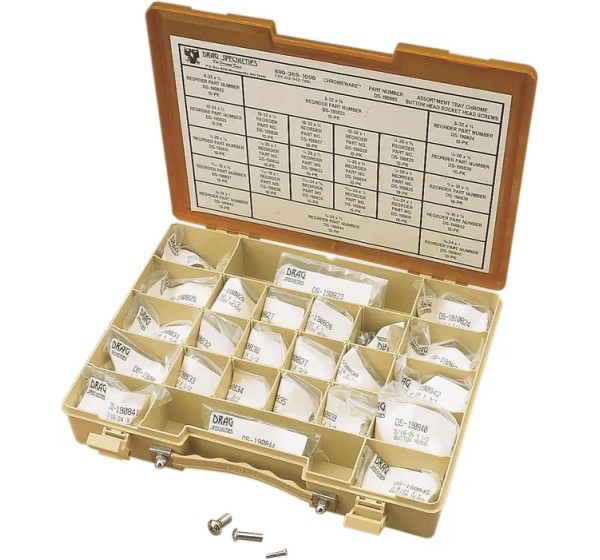 DRAG SPECIALTIES Montagematerial & Zubehör - BUTTON HEAD SCREW ASSTMNT