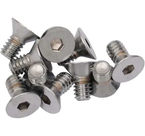 DRAG SPECIALTIES Montagematerial & Zubehör - 1/4X20X1/2 CHRM FLAT HEAD