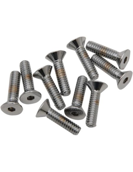 DRAG SPECIALTIES Montagematerial & Zubehör - 1/4X20X3/4 CHRM FLAT HEAD