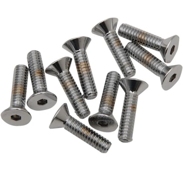 DRAG SPECIALTIES Montagematerial & Zubehör - 1/4X20X1 CHRM FLAT HEAD