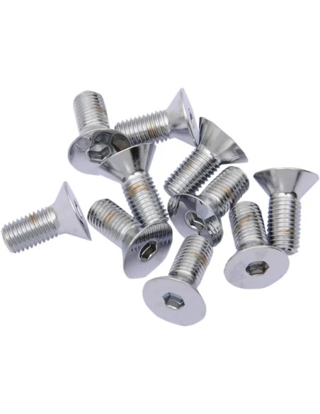 DRAG SPECIALTIES Montagematerial & Zubehör - 5/16X24X1 CHR FLAT HEAD