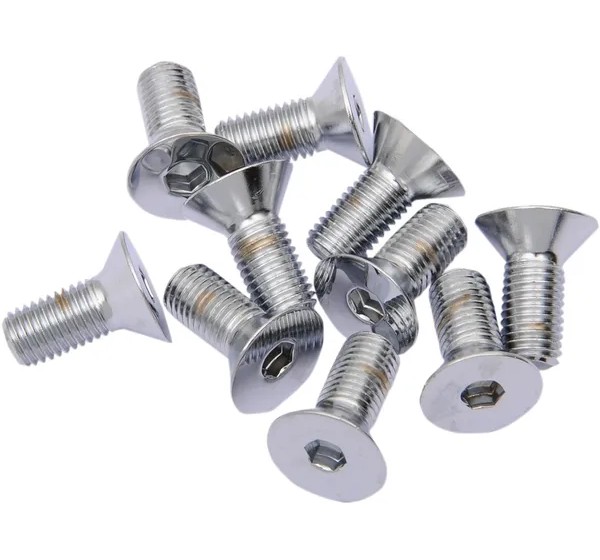 DRAG SPECIALTIES Montagematerial & Zubehör - 5/16X24X1 CHR FLAT HEAD