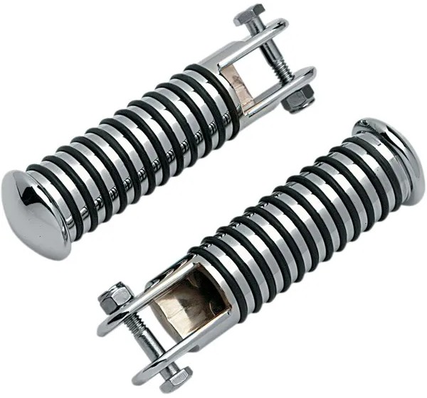 DRAG SPECIALTIES Montagematerial & Zubehör - ROUND RIB FOOT PEGS